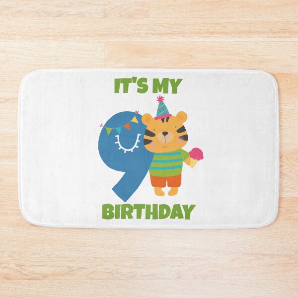 Item preview, It's My 9th Birthday, Happy 9th Birthday, Happy ninth Birthday Design for boys and girls designed and sold by marosharaf.