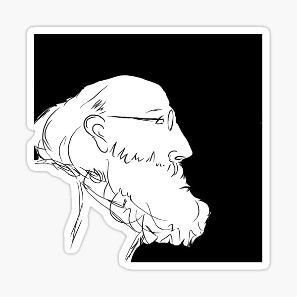 Old Man Face Stickers Redbubble - roblox old man beard