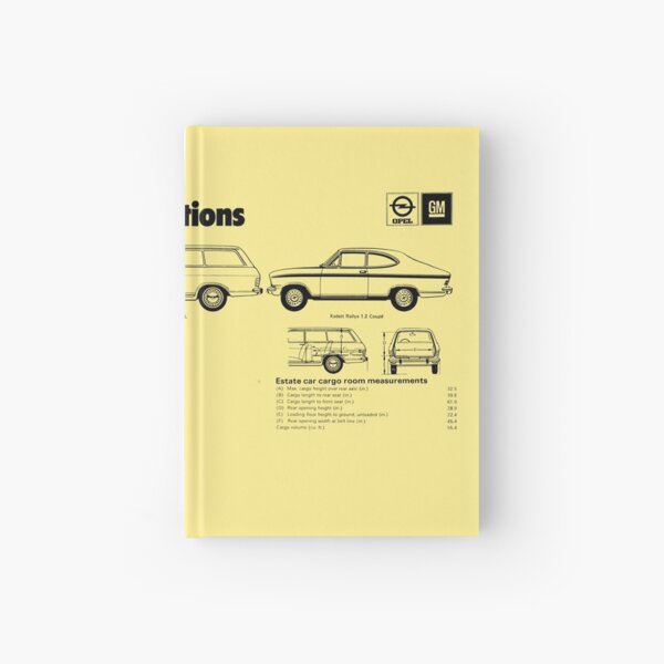 Opel Kadett Hardcover Journals Redbubble