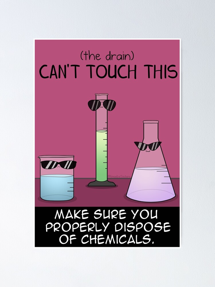 "Lab Safety Poster #5 - Properly Dispose of Chemicals ...
