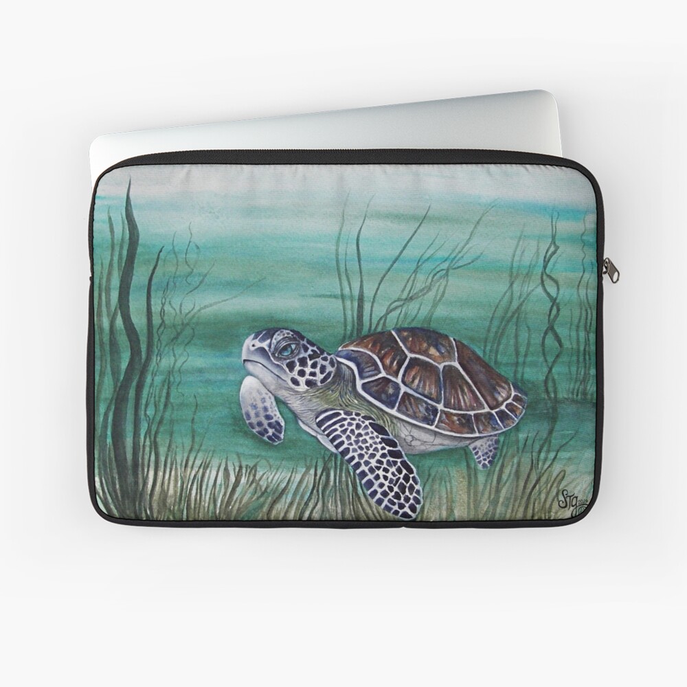 Hawksbill Sea Turtle Laptop Sleeve
