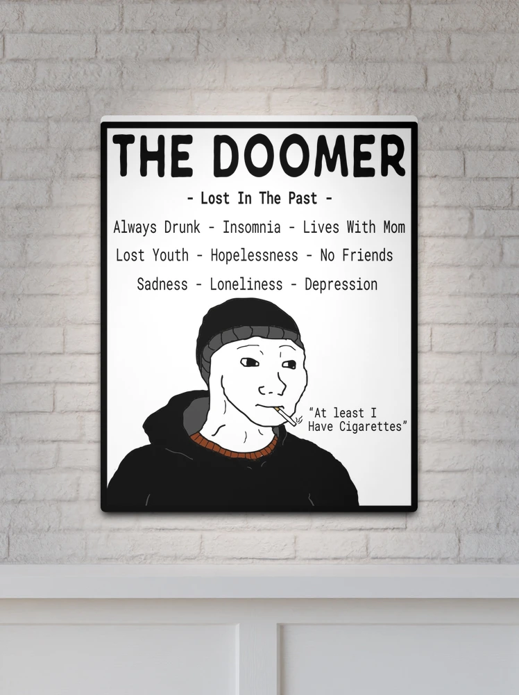 doomer girl' Poster, picture, metal print, paint by hafis
