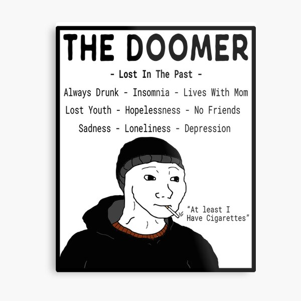 doomer girl' Poster, picture, metal print, paint by hafis