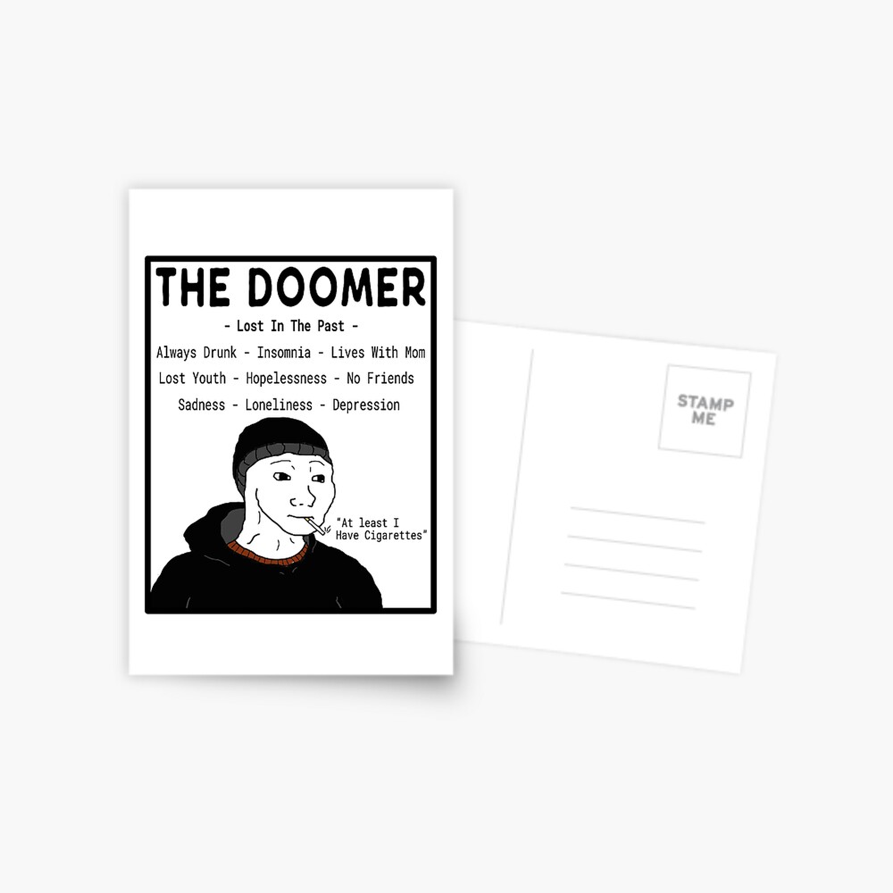Doomer Girl Meme Postcard for Sale by NINEWS
