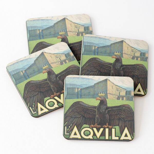 Item preview, L'Aqvila vintage poster designed and sold by Vintage Designs +.
