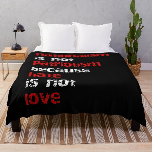 Item preview, Nationalism Is Not Patriotism - Political Leftist Slogan designed and sold by DirtyOnion.