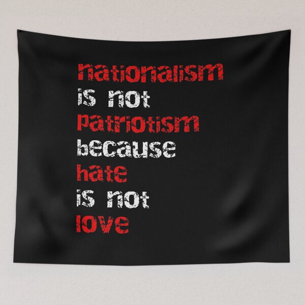Item preview, Nationalism Is Not Patriotism - Political Leftist Slogan designed and sold by DirtyOnion.