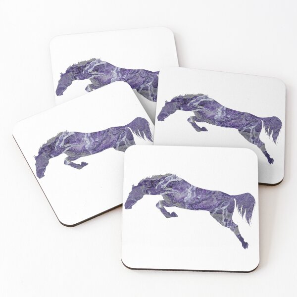 Item preview, Jumping Purple & Grey Marble Warmblood 1 designed and sold by LuxeHurricane.