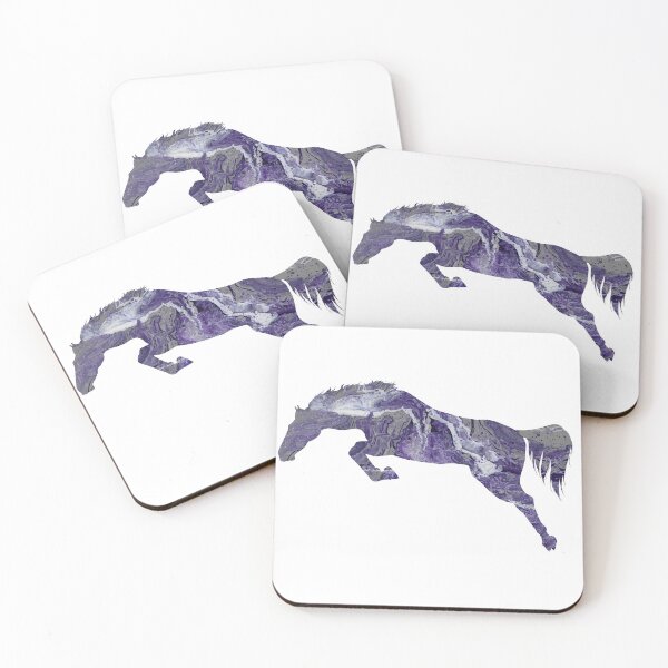 Item preview, Jumping Purple & Grey Marble Warmblood 2 designed and sold by LuxeHurricane.