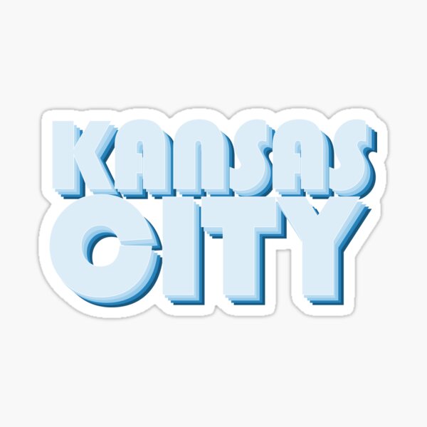 Light Blue Kansas City Sticker
