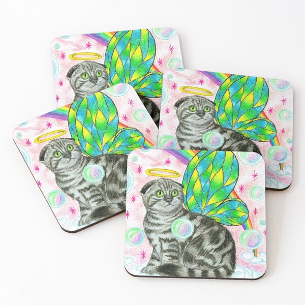 Item preview, Scottish fold fairy kitten designed and sold by Melanie Jeyakkumar.