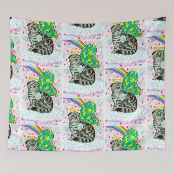 Item preview, Scottish fold fairy kitten designed and sold by Melanie Jeyakkumar.