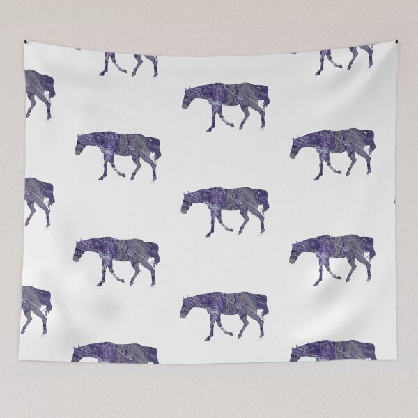Item preview, Purple & Grey Marble Walking Thoroughbred 1 designed and sold by LuxeHurricane.