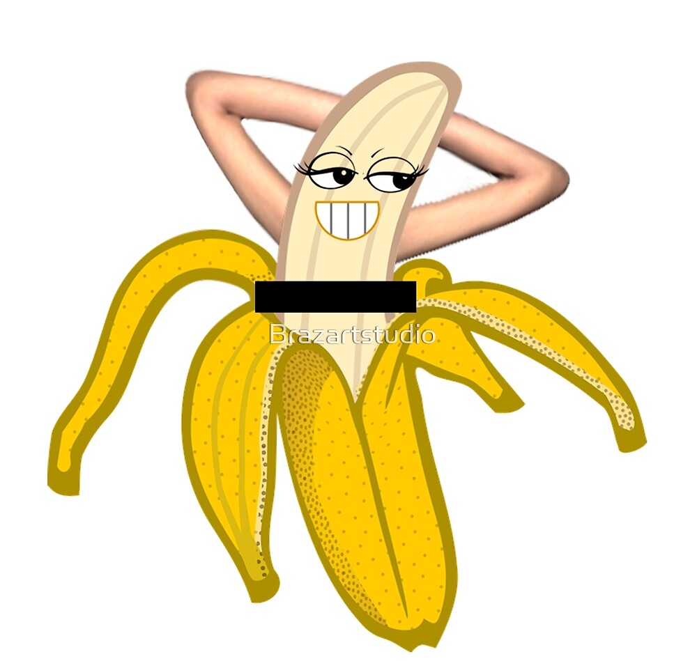 Funny banana naked comic nude censored stripe Funny banana naked comic nude censored stripe