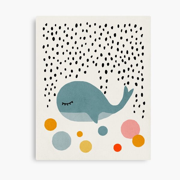Item preview, Whale, Abstract, Mid century modern kids wall art, Nursery room designed and sold by juliaemelian.