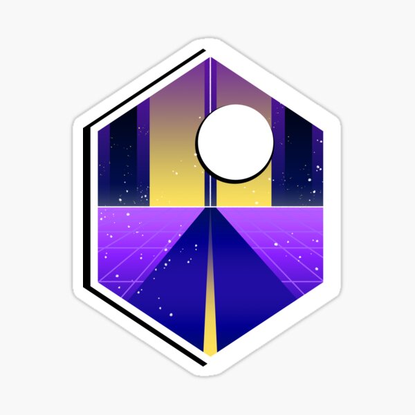 Item preview, Synthwave Nonbinary Flag designed and sold by spadenightmaren.