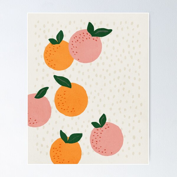 Item preview, Oranges, Mid century modern kids wall art, Nursery room designed and sold by juliaemelian.