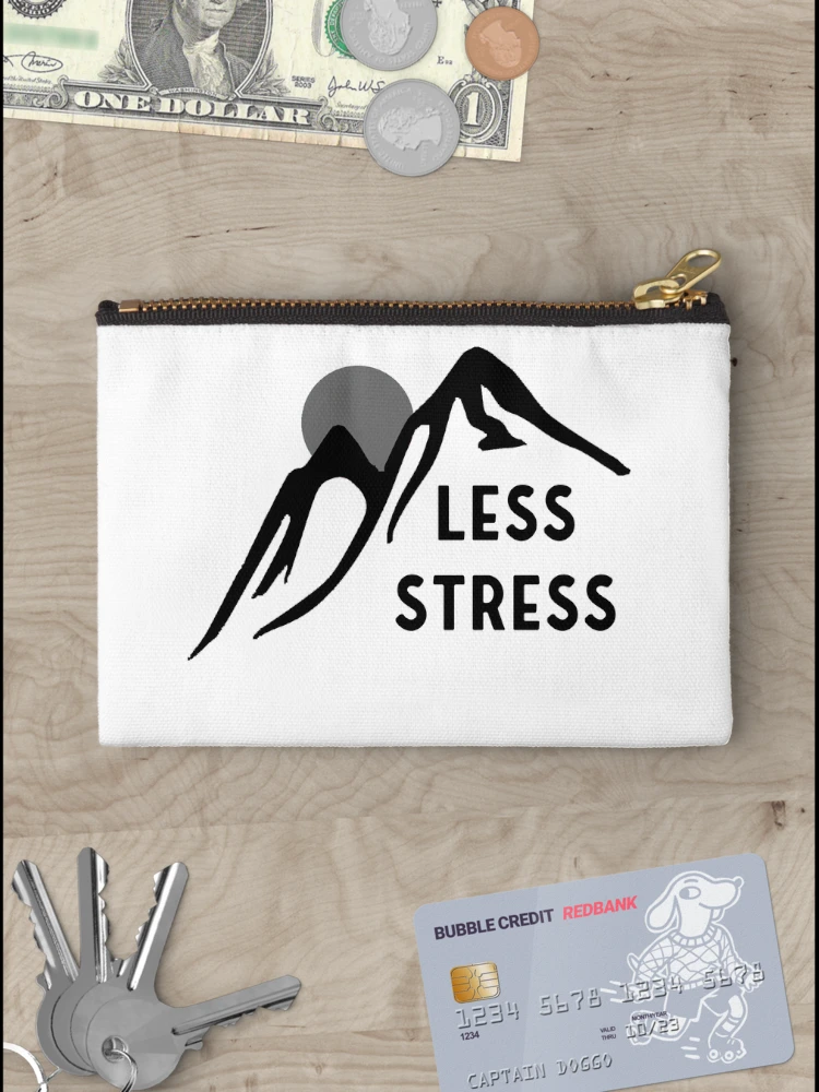 Thumbnail 3 of 4, Zipper Pouch, Sticker - Less Stress designed and sold by StickersStore.