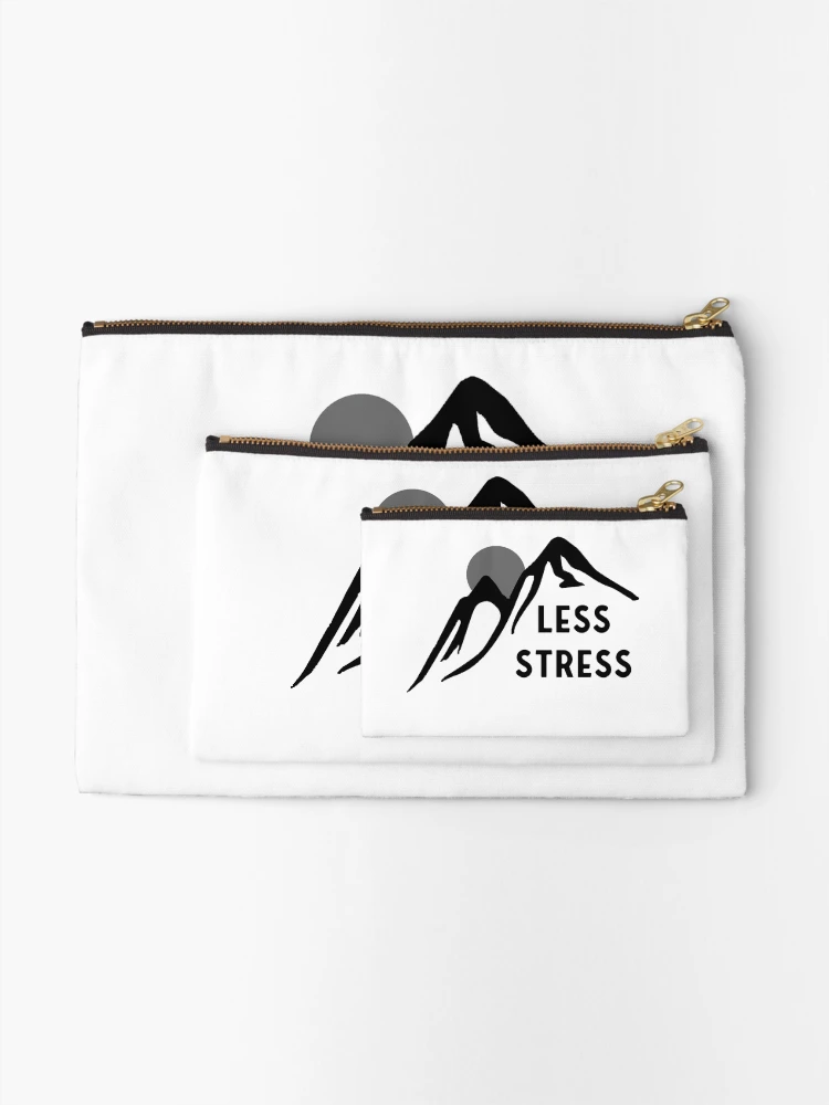 Thumbnail 2 of 4, Zipper Pouch, Sticker - Less Stress designed and sold by StickersStore.