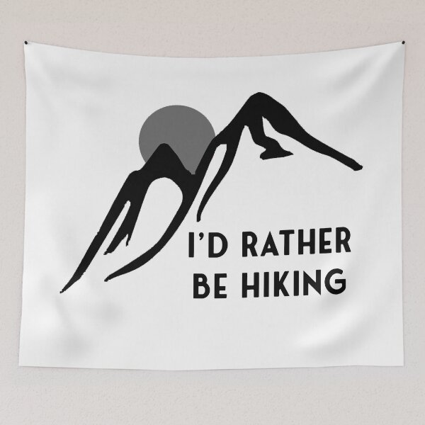 Item preview, Sticker - I'd Rather Be Hiking designed and sold by StickersStore.