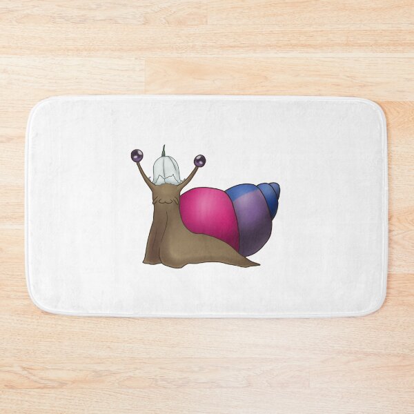 Item preview, Bisexual Biromantic Pride Snail with Flower Hat designed and sold by PrideSnails.