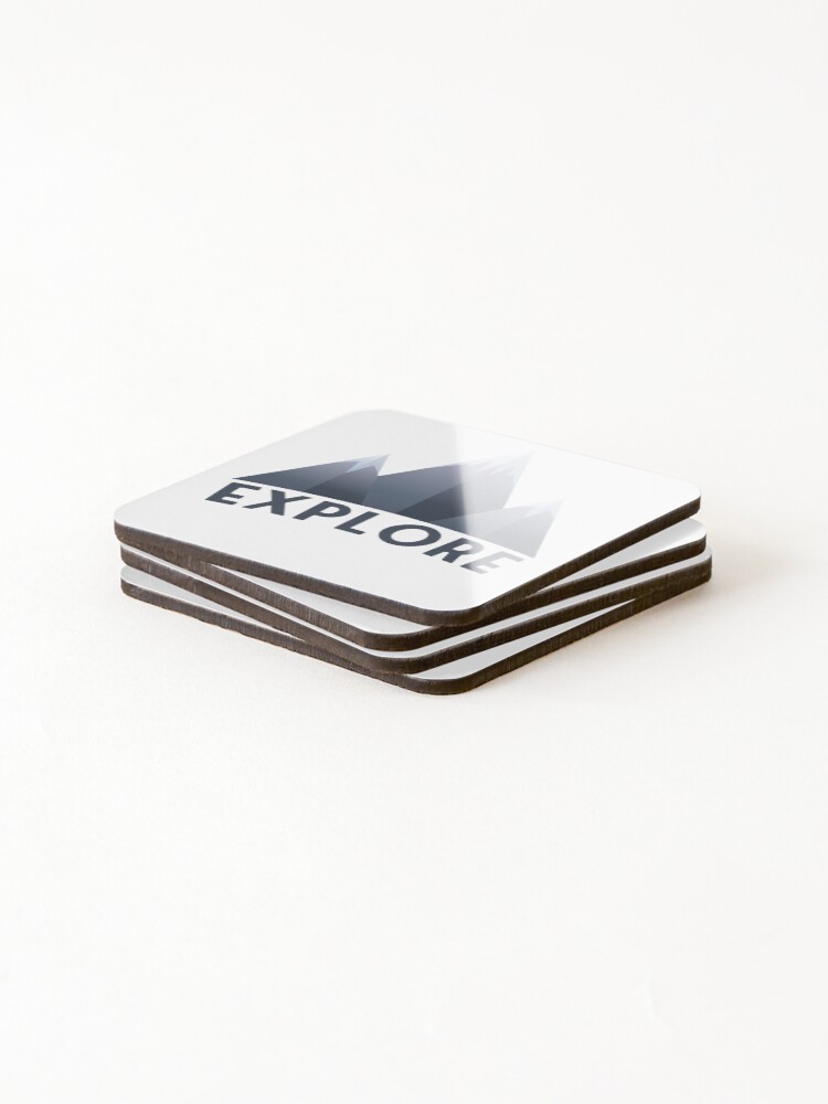 Thumbnail 4 of 5, Coasters (Set of 4), Sticker - Explore designed and sold by StickersStore.