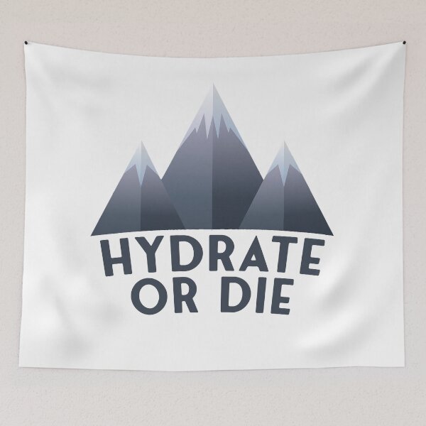 Item preview, Sticker - Hydrate Or Die designed and sold by StickersStore.
