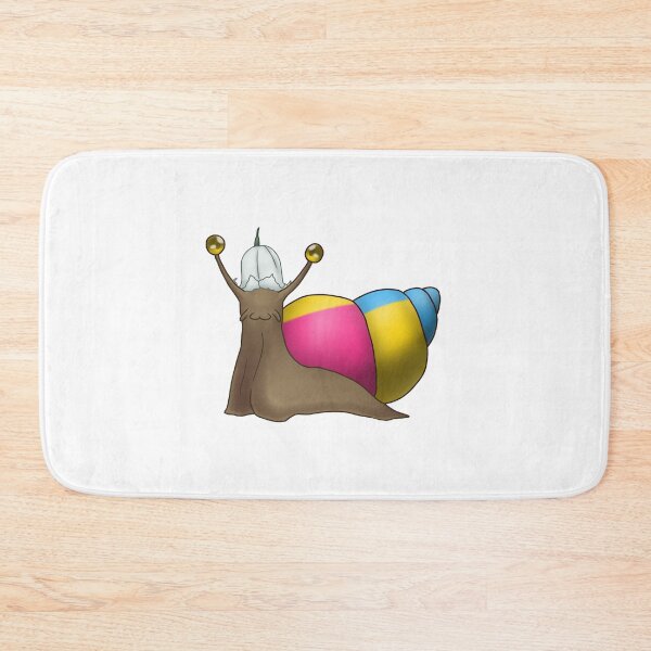 Item preview, Pansexual Panromantic Pride Snail with Flower Hat designed and sold by PrideSnails.
