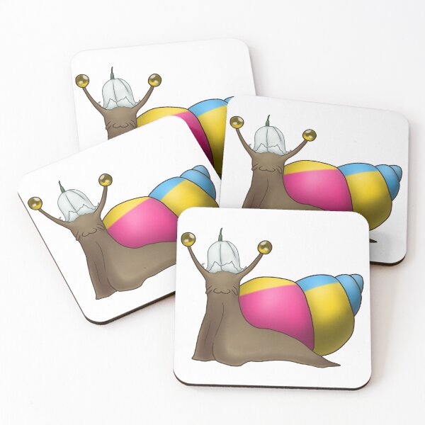 Item preview, Pansexual Panromantic Pride Snail with Flower Hat designed and sold by PrideSnails.