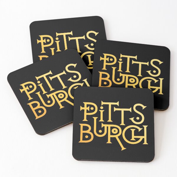 Aperçu de l'œuvre Pittsburgh Techy Noir et Jaune créée et vendue par polliadesign.