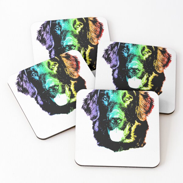 Item preview, Rainbow Flat-Coated Retriever  designed and sold by Child of the Corn Designs.