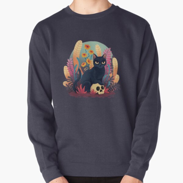 Skull kitty Pullover Sweatshirt