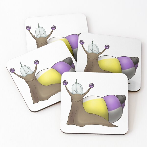 Item preview, Nonbinary Enby Pride Snail with Flower Hat designed and sold by PrideSnails.