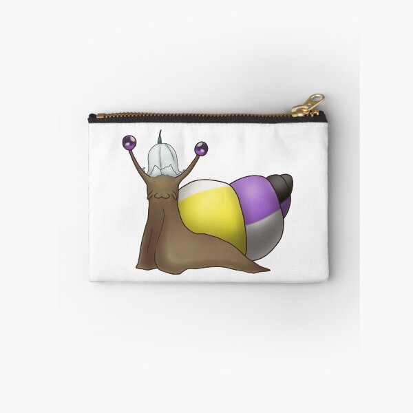 Item preview, Nonbinary Enby Pride Snail with Flower Hat designed and sold by PrideSnails.
