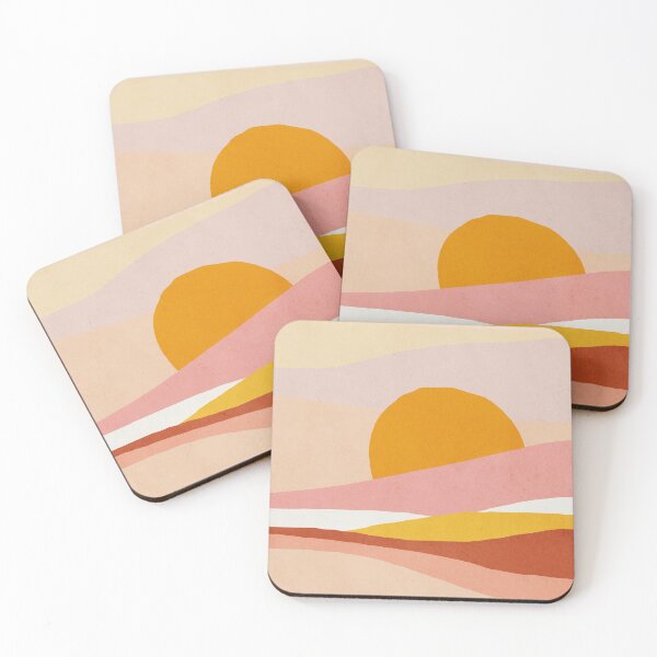 Item preview, Abstract, Landscape, Sun, Mid century modern kids wall art, Nursery room designed and sold by juliaemelian.