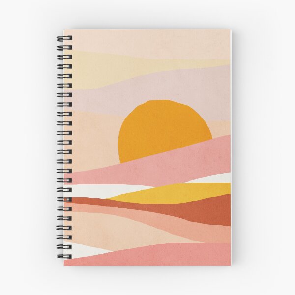 Artikelvorschau, Abstrakt, Landschaft, Sonne, moderne Kinderwandkunst der Mitte des Jahrhunderts, Kinderzimmer entworfen und verkauft von juliaemelian.