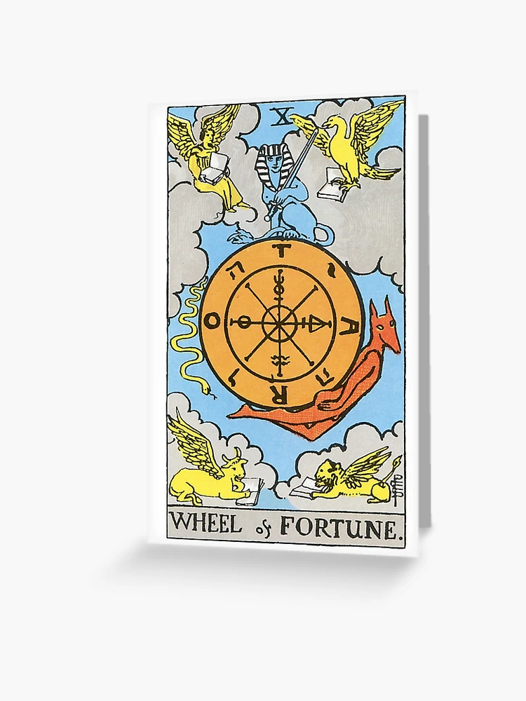 Rider Waite Smith 'Wheel of Fortune' Tarot Image