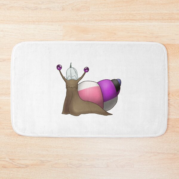 Item preview, Genderfluid Pride Snail with Flower Hat designed and sold by PrideSnails.
