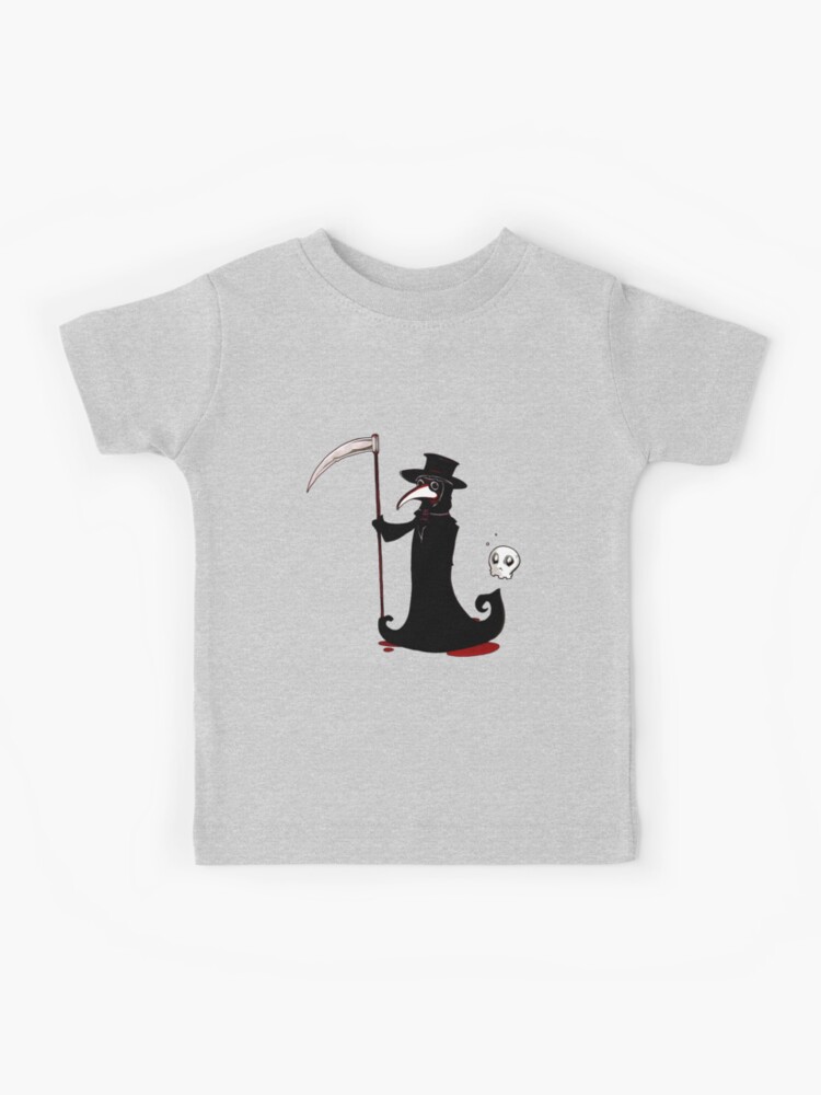 Plague Doctor Death Kids T Shirt By Fishwithatophat Redbubble - plague doctor mask roblox catalog