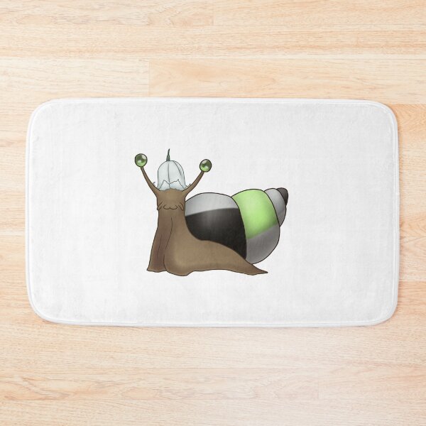 Item preview, Agender Pride Snail with Flower Hat designed and sold by PrideSnails.