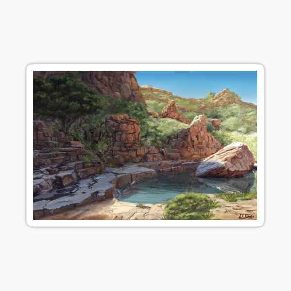 Item preview, Outback Oasis designed and sold by J.K.Roots Art.