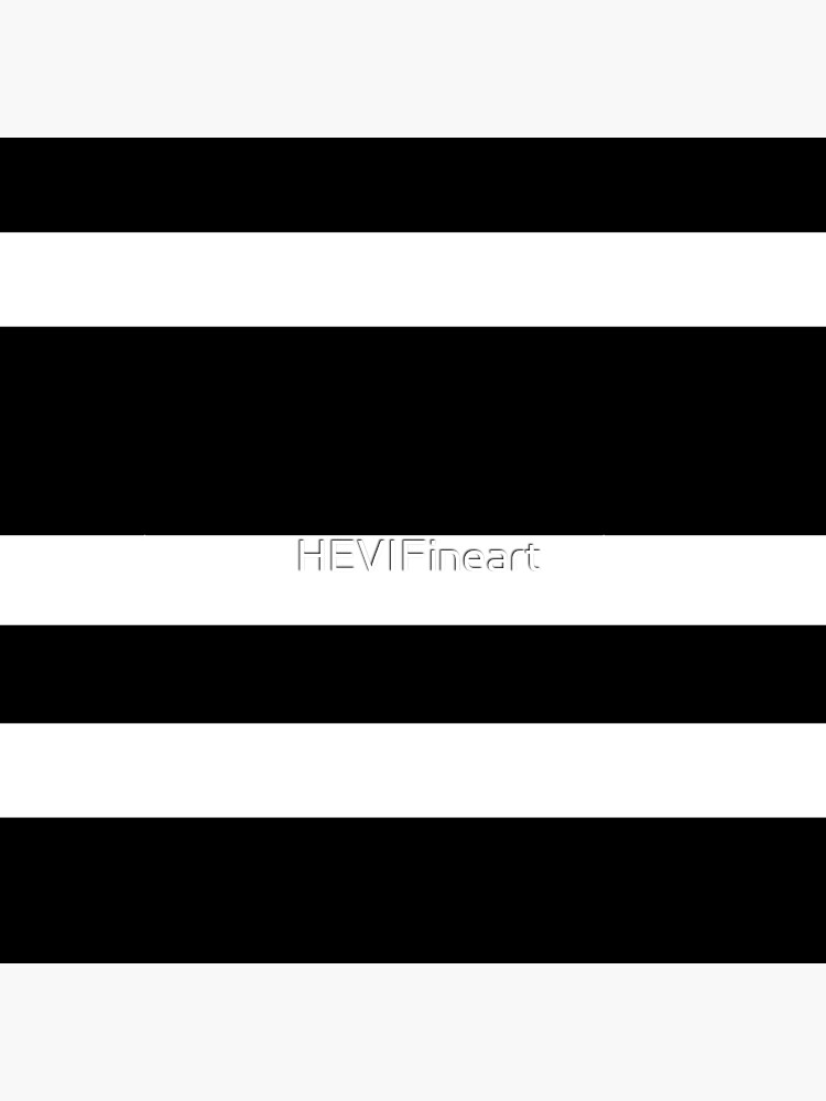 Black and white modern stripe pattern by HEVIFineart