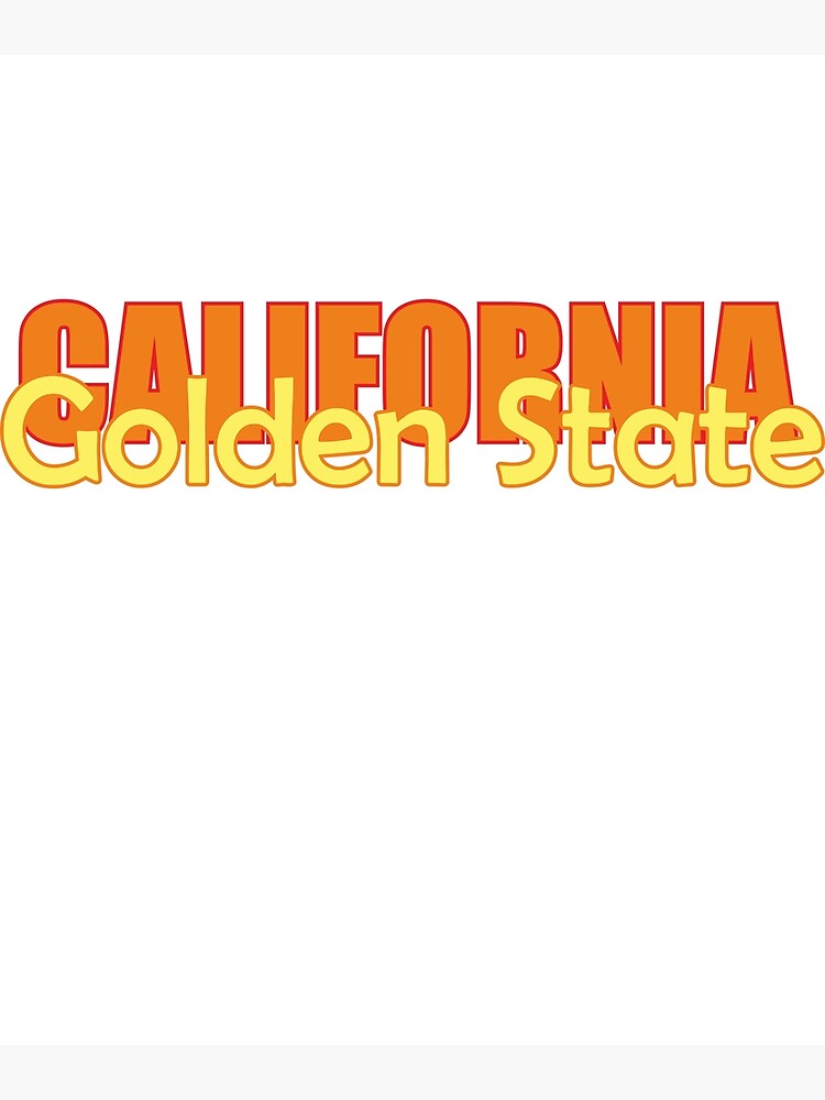 Poster « État de Californie, Golden State, surnom de la Californie