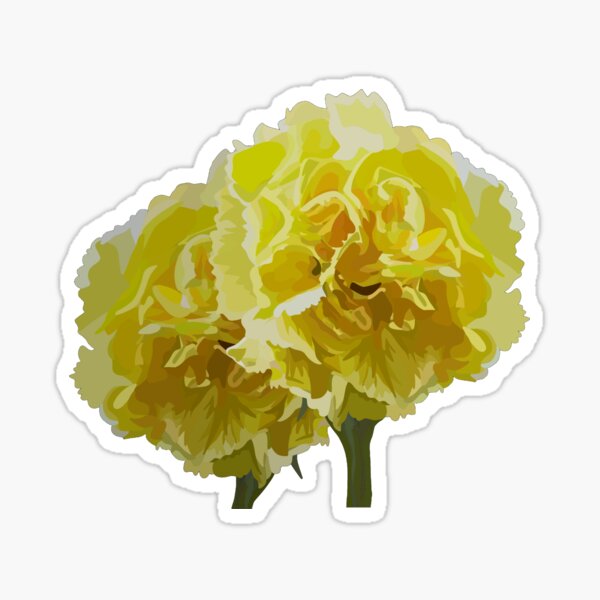 Item preview, yellow carnation | black designed and sold by tweoneeinsteins.