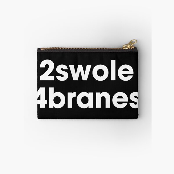 Item preview, 2swole 4branes. Black on white designed and sold by Pawgyle.