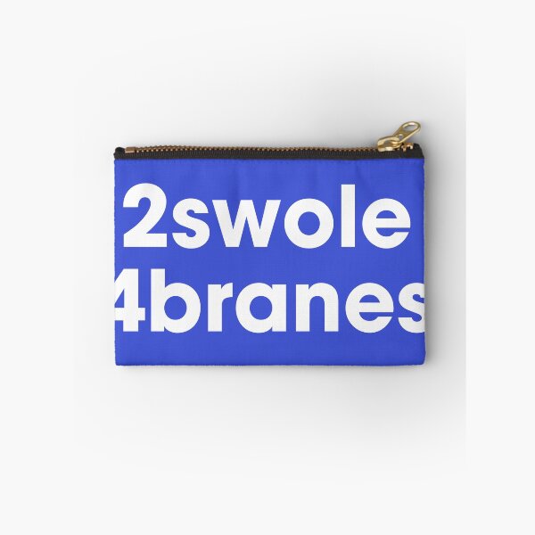 Item preview, 2swole 4branes. White on blue designed and sold by Pawgyle.