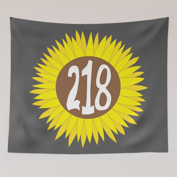 Item preview, Hand Drawn Minnesota Sunflower 218 Area Code designed and sold by itsrturn.