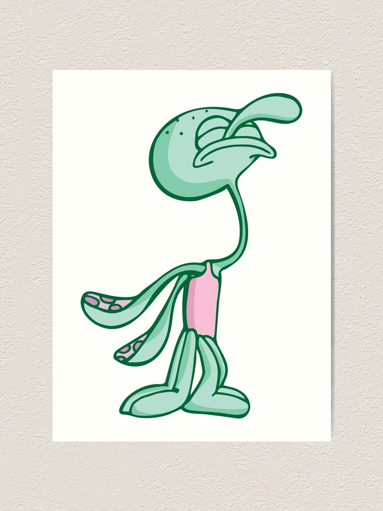 dancing squidward painting