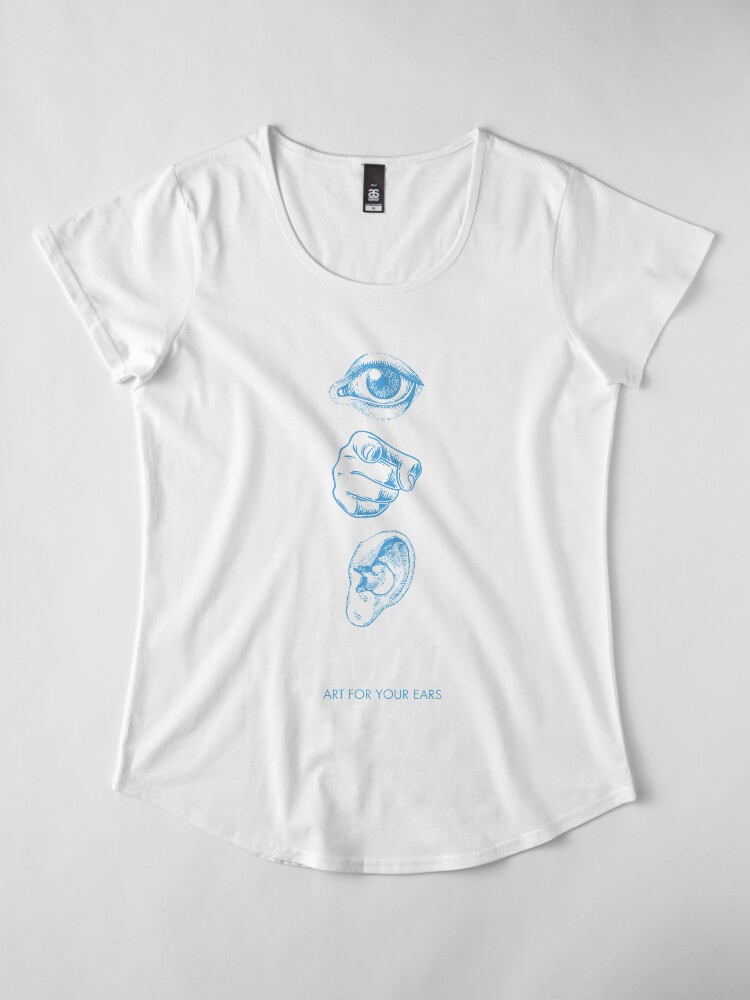 Alternate view of JAZZIZ “Art For Your Ears” Premium Scoop T-Shirt