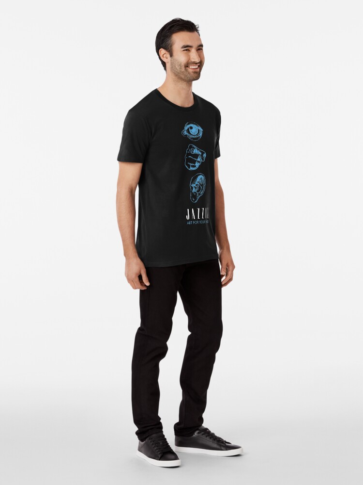 Alternate view of JAZZIZ “Art For Your Ears” Premium T-Shirt